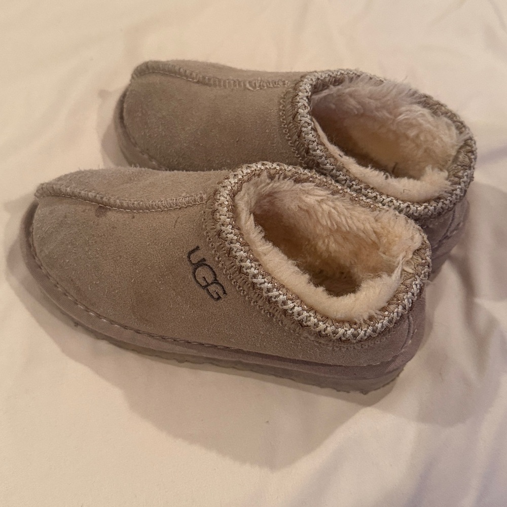 UGG Beige Suede Slippers